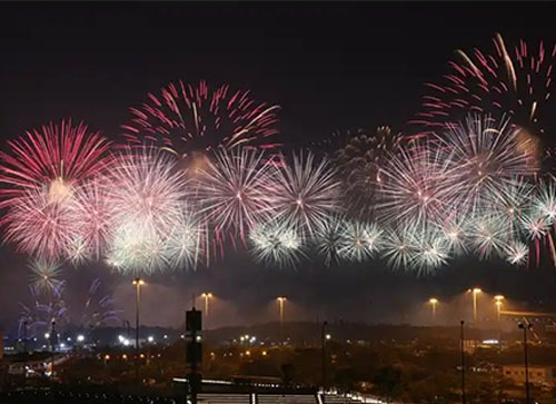 浑源县焰火晚会